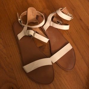 White sandals